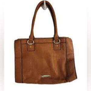 Liz Claiborne Tan Leather Tote Bag